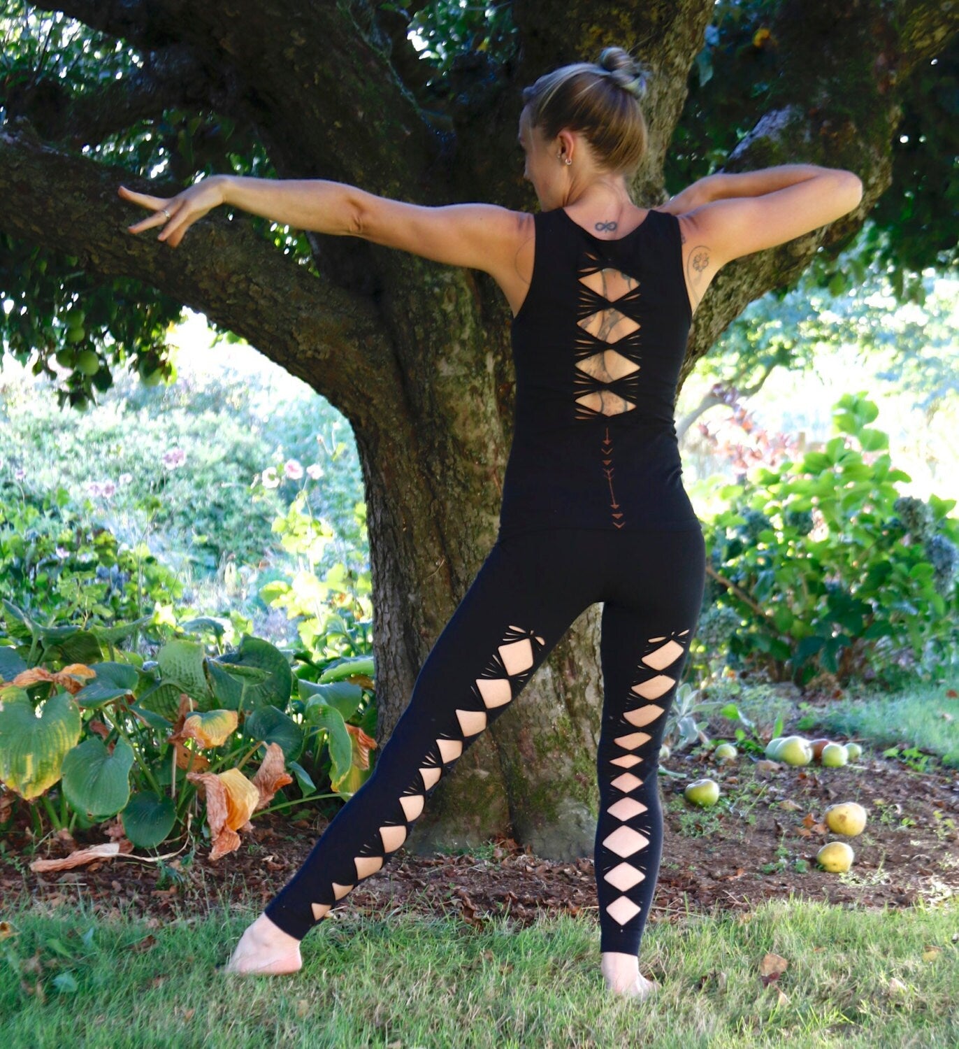 Fae Braided Leggings, Yoga, Festival, dance __etsy:1065240944