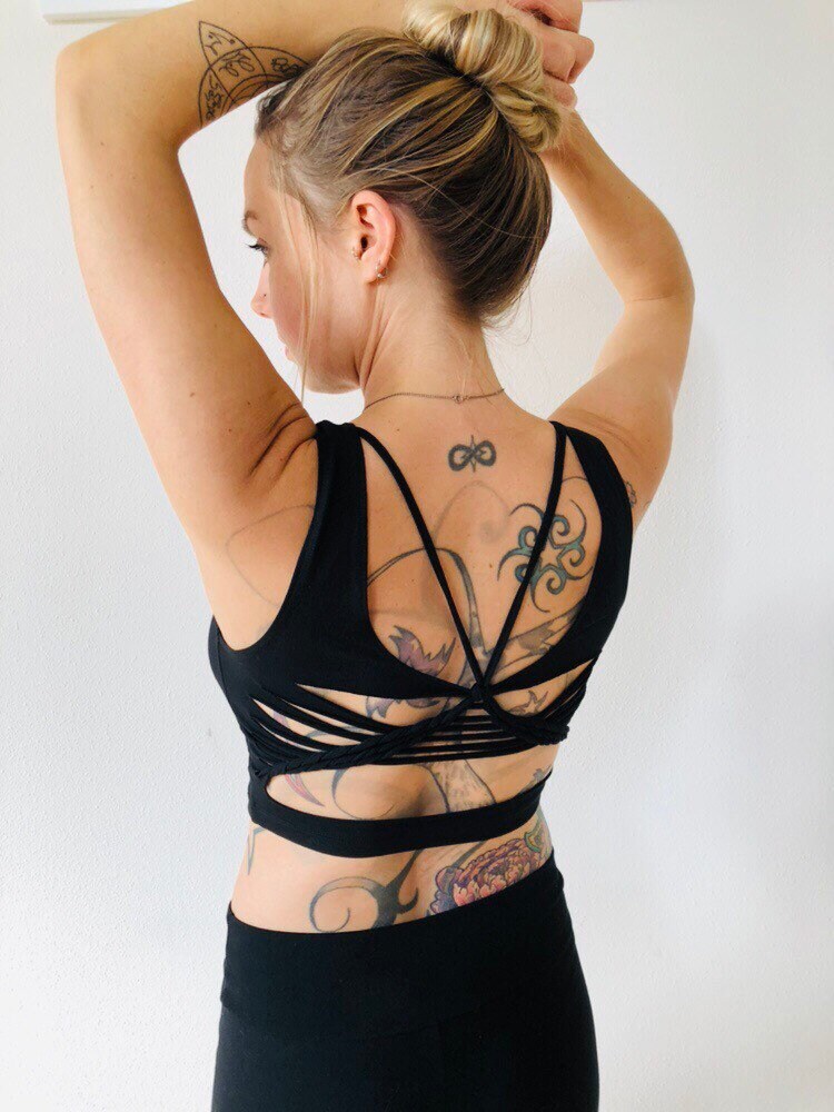 Lotus Top, Strappy Yoga Tank Top __etsy:1704914195