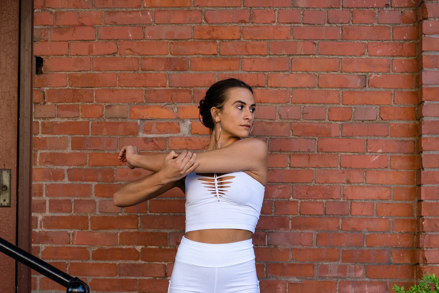 Braided Crop Top SHIVA, crop tank, festival shirt, pole dance, slit weave, hoop fashion