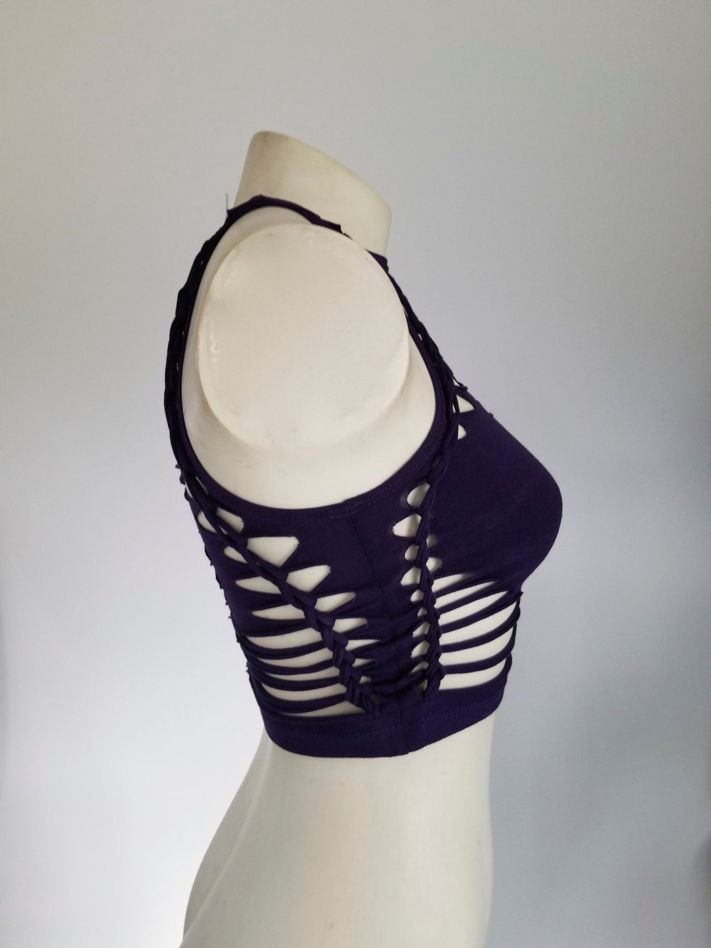 Sacred Heart Braided Crop Tank Top __etsy:2206742038