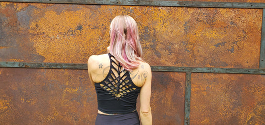 Braided Warrior Crop Tank Top: Festival Pole Dance Fashion __etsy:2337882608