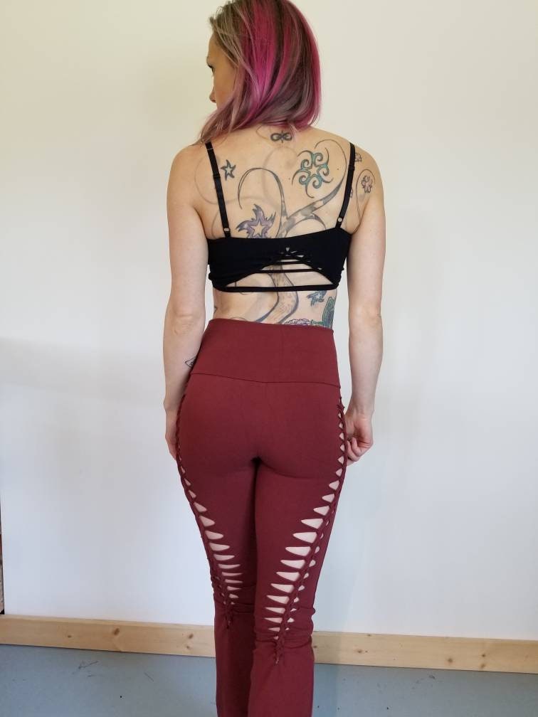 Foxy Flares Yoga Pants Foldover pants, ripped pants, gift for her