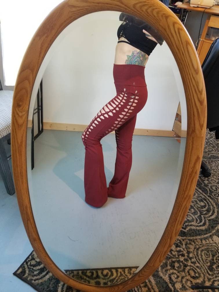 Foxy Flares Yoga Pants Foldover pants, ripped pants, gift for her
