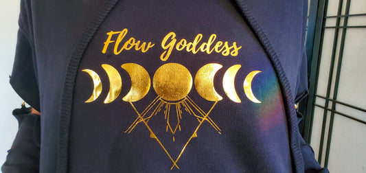 Flow Goddess Crop Hoodie womens hoodie, graphic hoodie