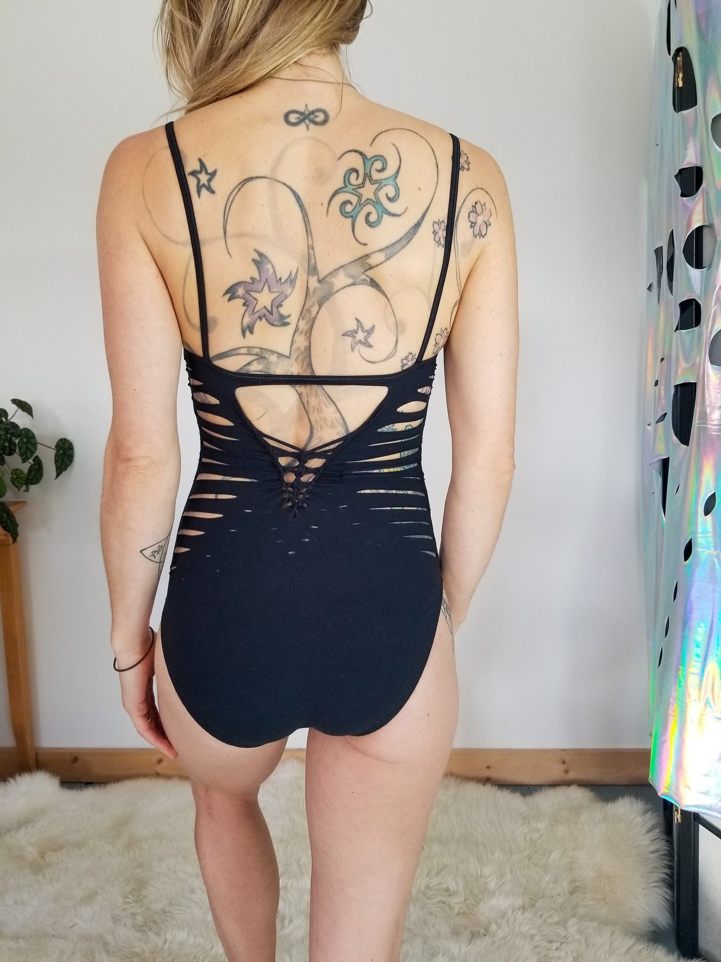 Kala tank top Braided bodysuit Yoga, Festival, dance, pole, hoop fashion, slit weave