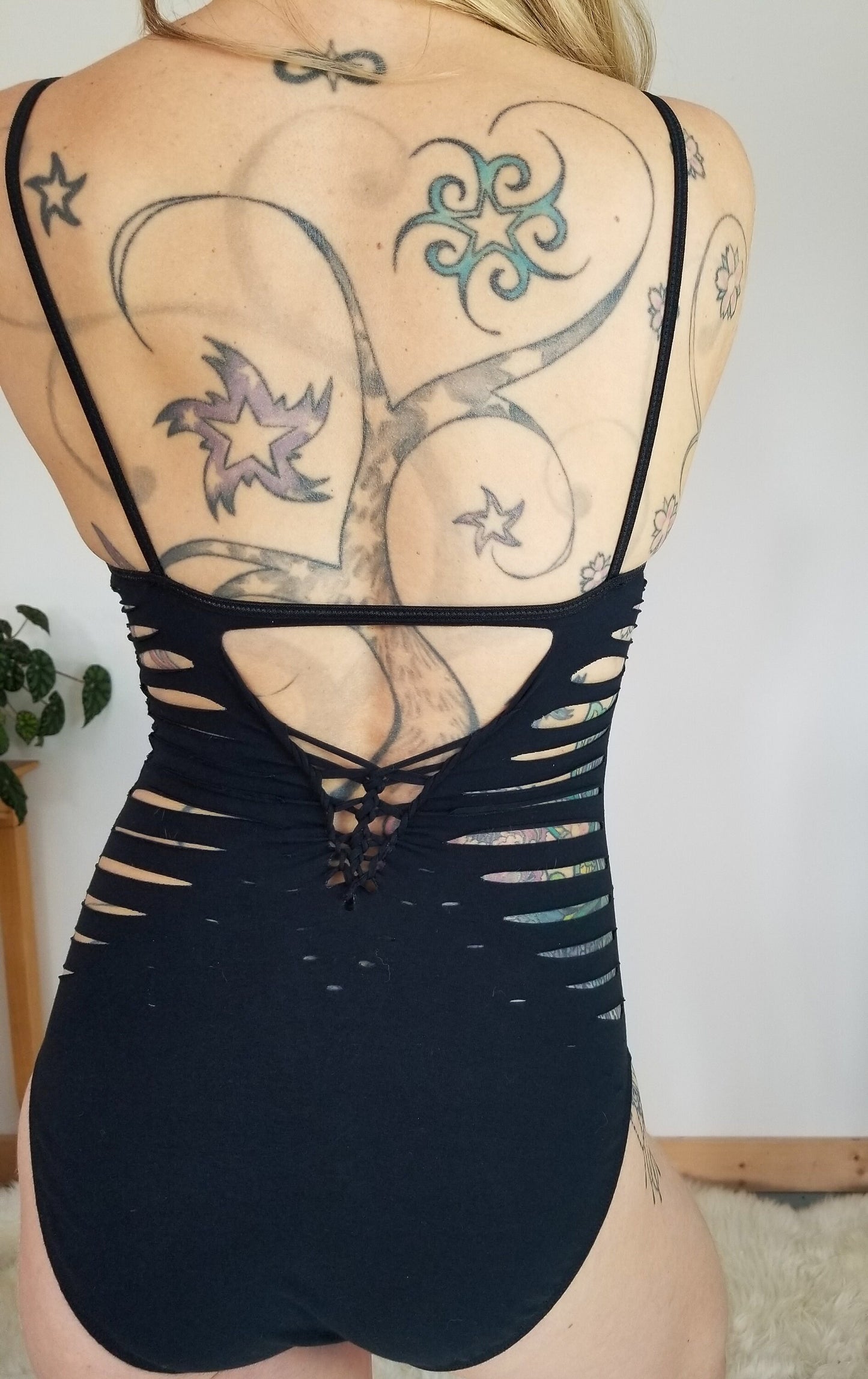 Kala tank top Braided bodysuit Yoga, Festival, dance, pole, hoop fashion, slit weave