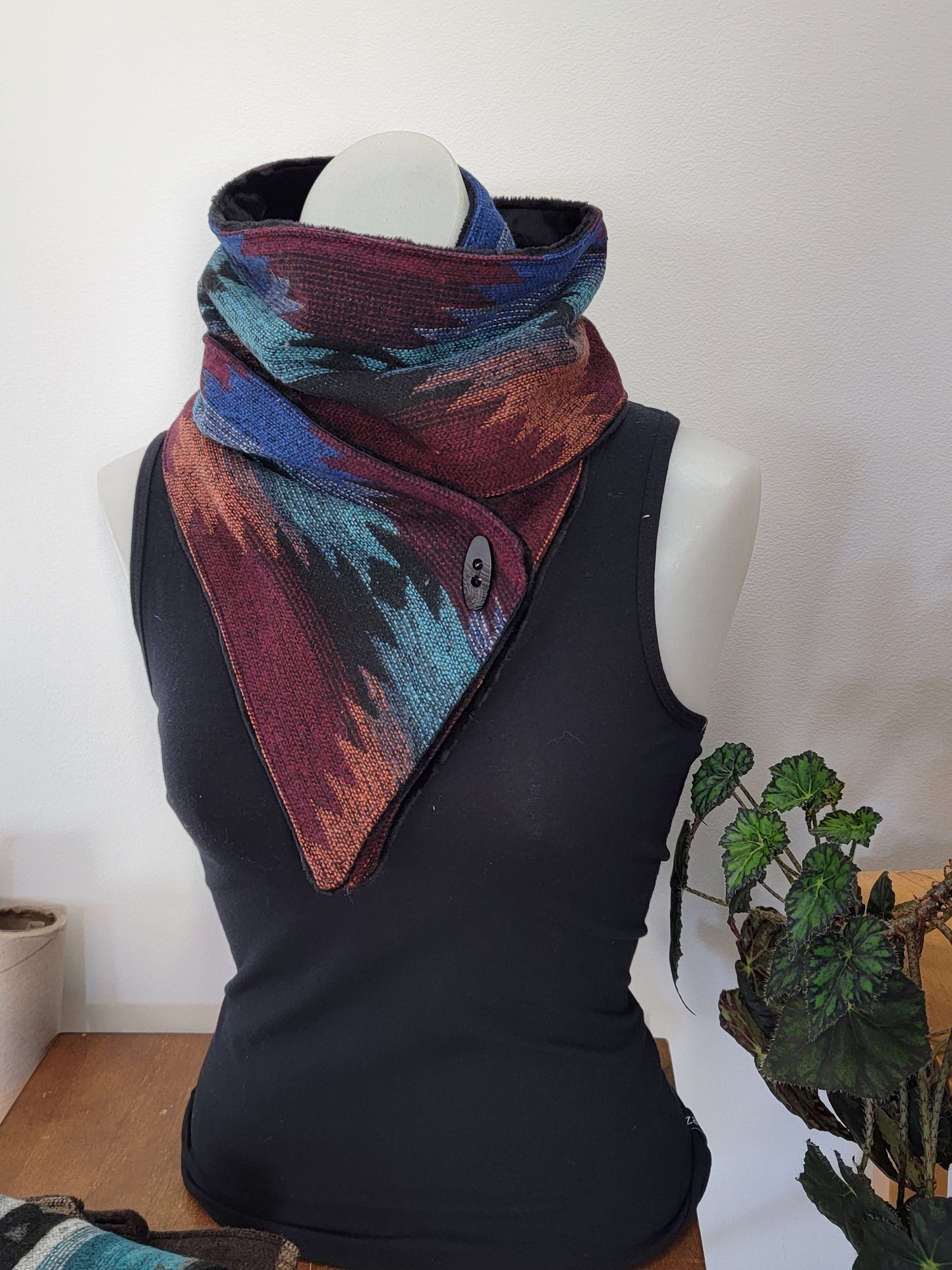 Jewel Toned Southwest Adventure Scarf unisex scarf, gift for her, wrap scarf