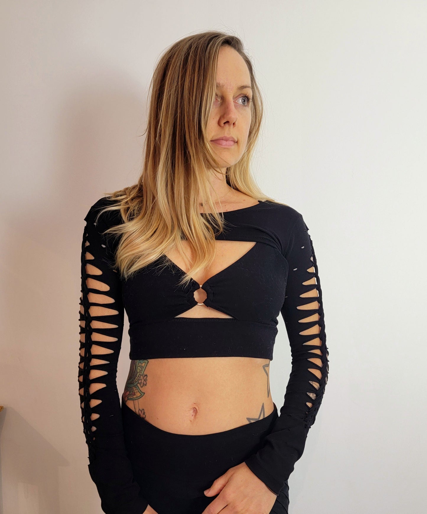 Pixie Long Sleeved Shrug Braided Shirt/Festival//Yoga//Boho __etsy:4700927791