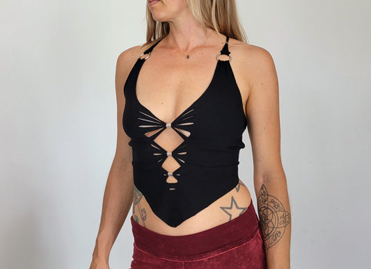 Laced Up Pixie Top __etsy:5102948022