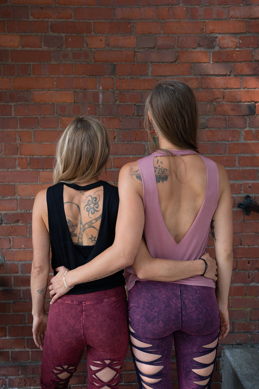 Key Hole Flowy Braided Racerback Tank __etsy:5357654177