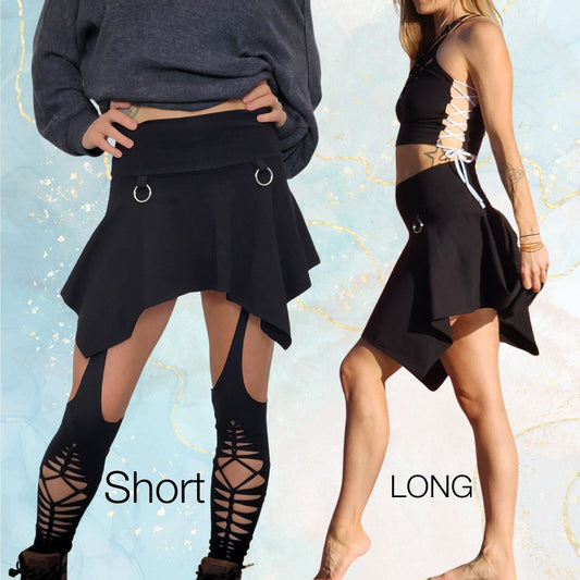 Pixie skirt, festival clothing, hoop fashion,
