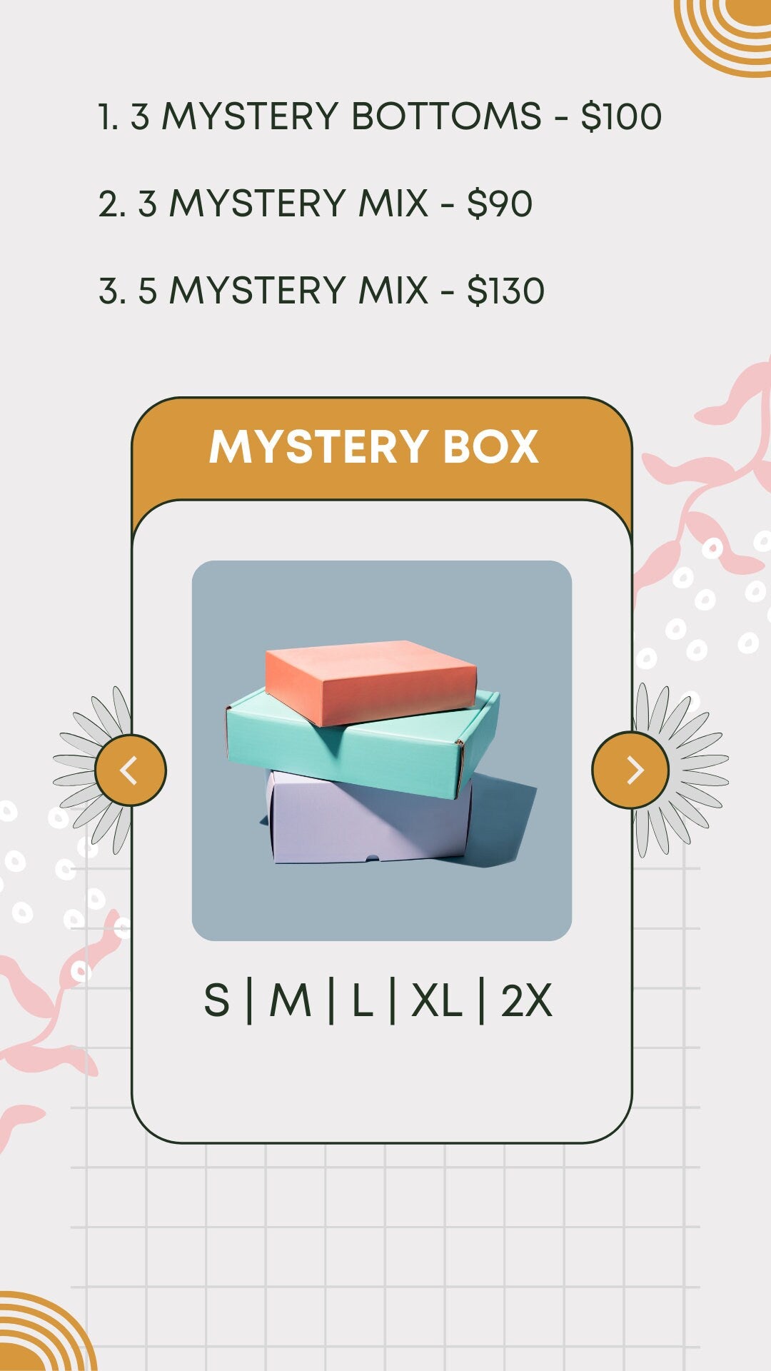 mystery boxes