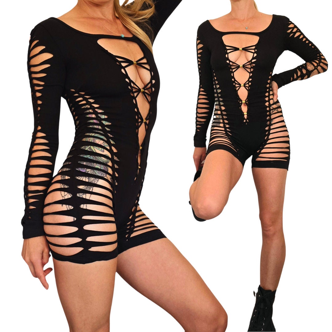 Luminous Braided Bodysuit/catsuit festival fire performer