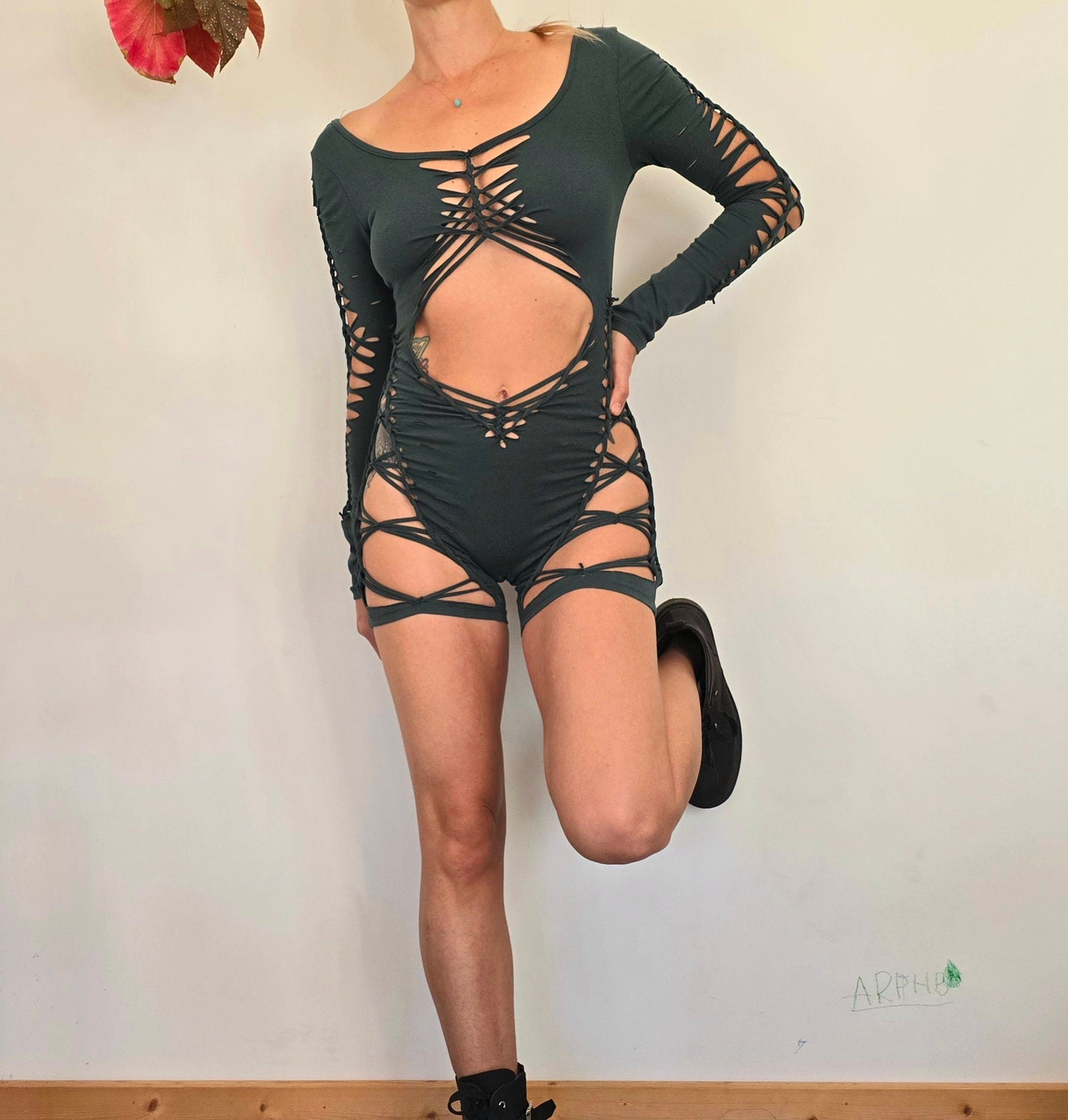 Evolution Braided Bodysuit/catsuit festival fire performer