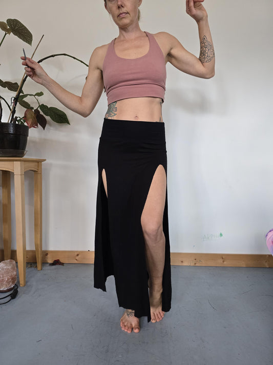 Bamboo Slit Skirt, festival clothing