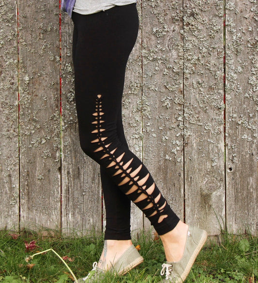 Yoga leggings Braided Leggings Wild Fern __etsy:874759395
