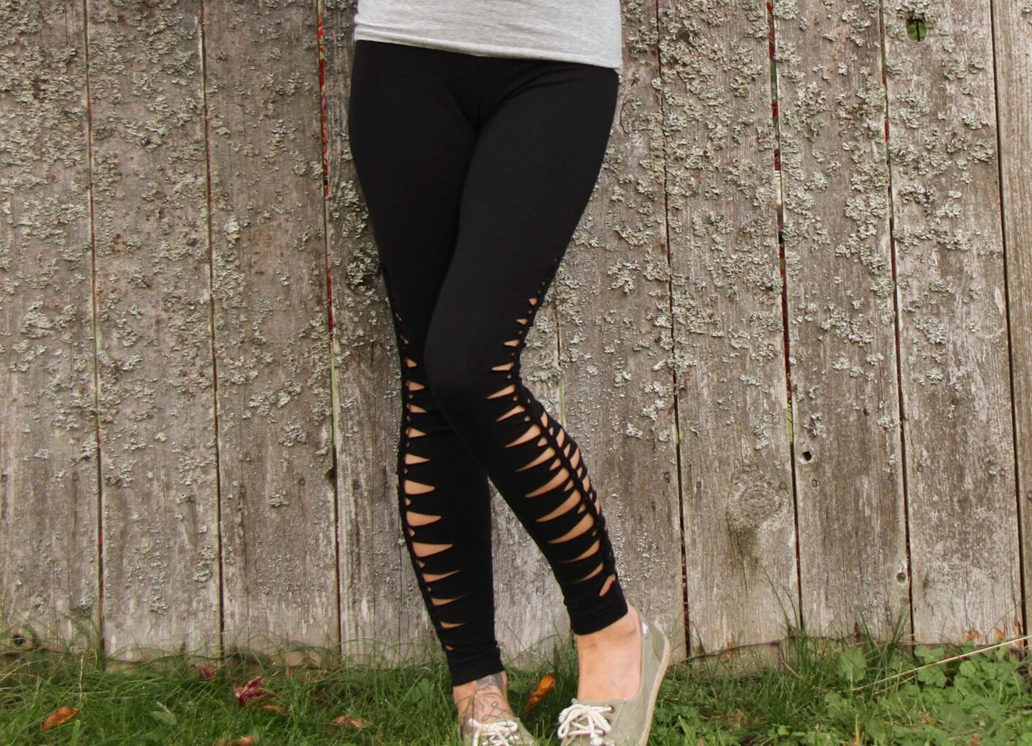 Yoga leggings Braided Leggings Wild Fern