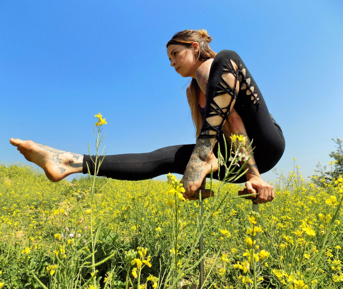 Braided Leggings ALPINE FERN