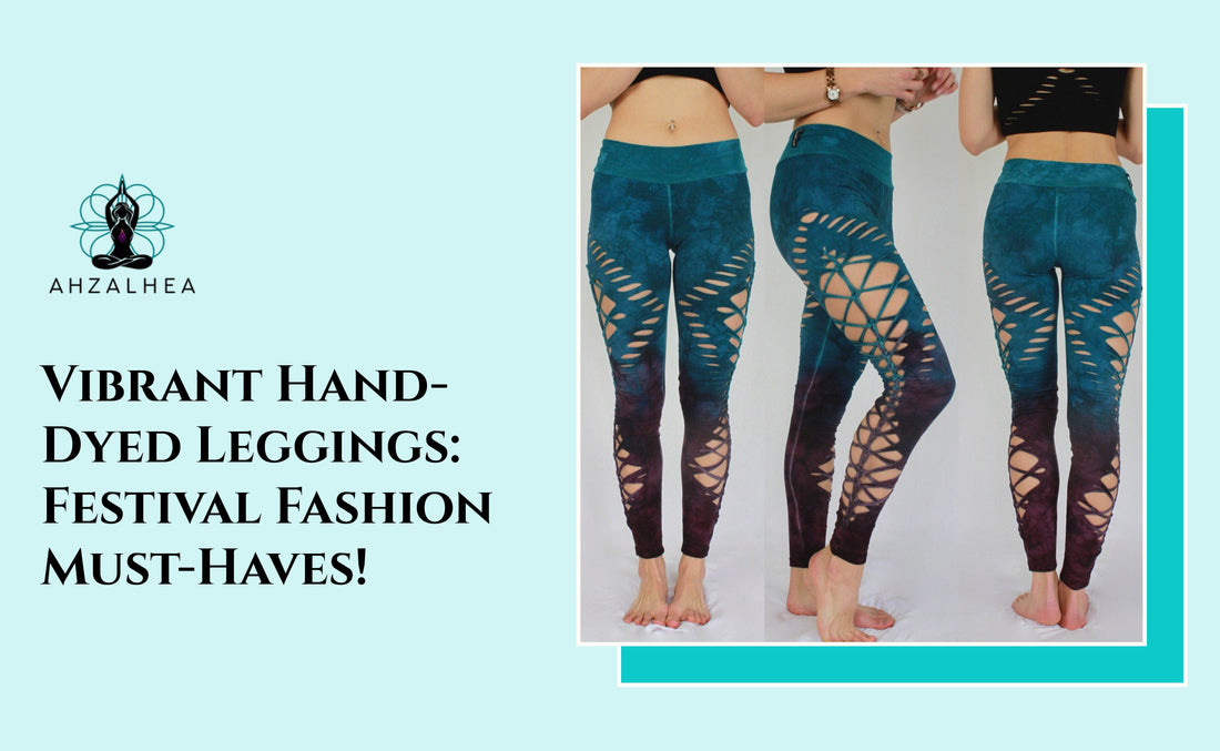 Vibrant Hand-Dyed Leggings: Festival Fashion Must-Haves!