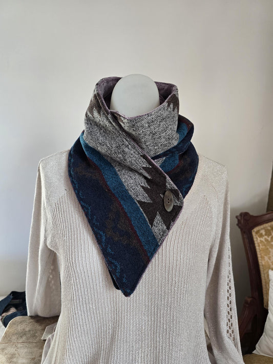 Blue Ridge and Stone Southwest Adventure Snap Scarf