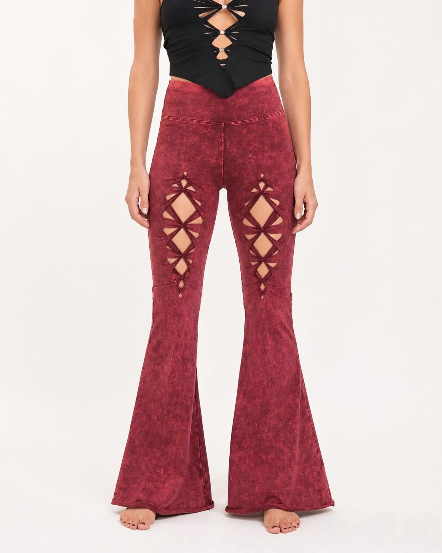 Cosmic Flares Yoga Pants, ripped pants, gift for her