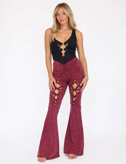 Cosmic Flares Yoga Pants, ripped pants, gift for her