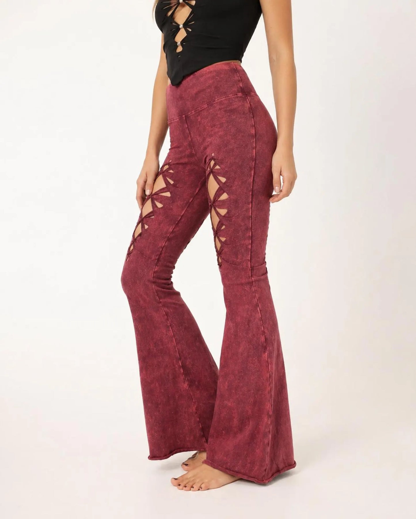 Cosmic Flares Yoga Pants, ripped pants, gift for her