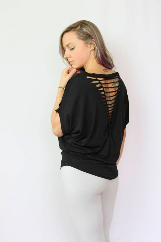 Braided Poncho Shirt Organic Bamboo Relaxed fit