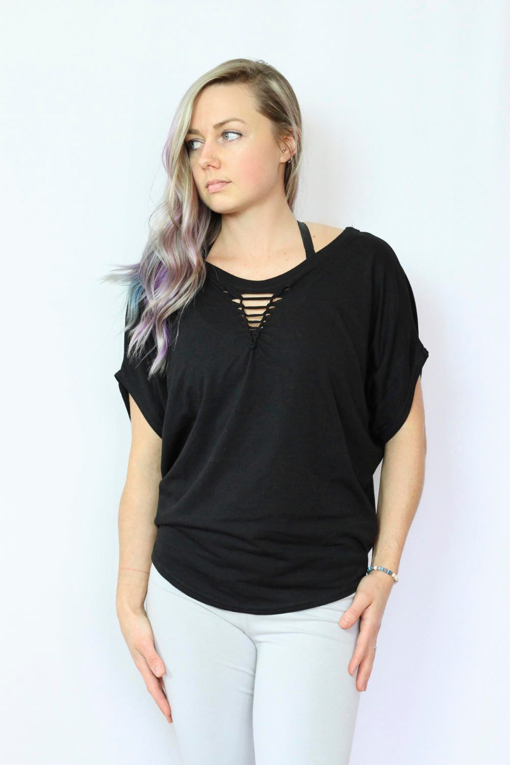 Braided Poncho Shirt Organic Bamboo Relaxed fit