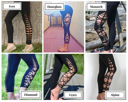 Sage Yoga leggings Hand Dyed __etsy:1236062611
