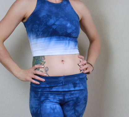 Crop Top Hand dyed Indigo