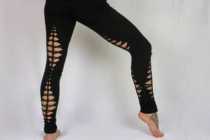 Braided Leggings EVA yoga leggings festival fire safe