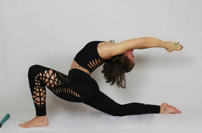 Braided Yoga Leggings: Pixie Festival Style __etsy:1410502116