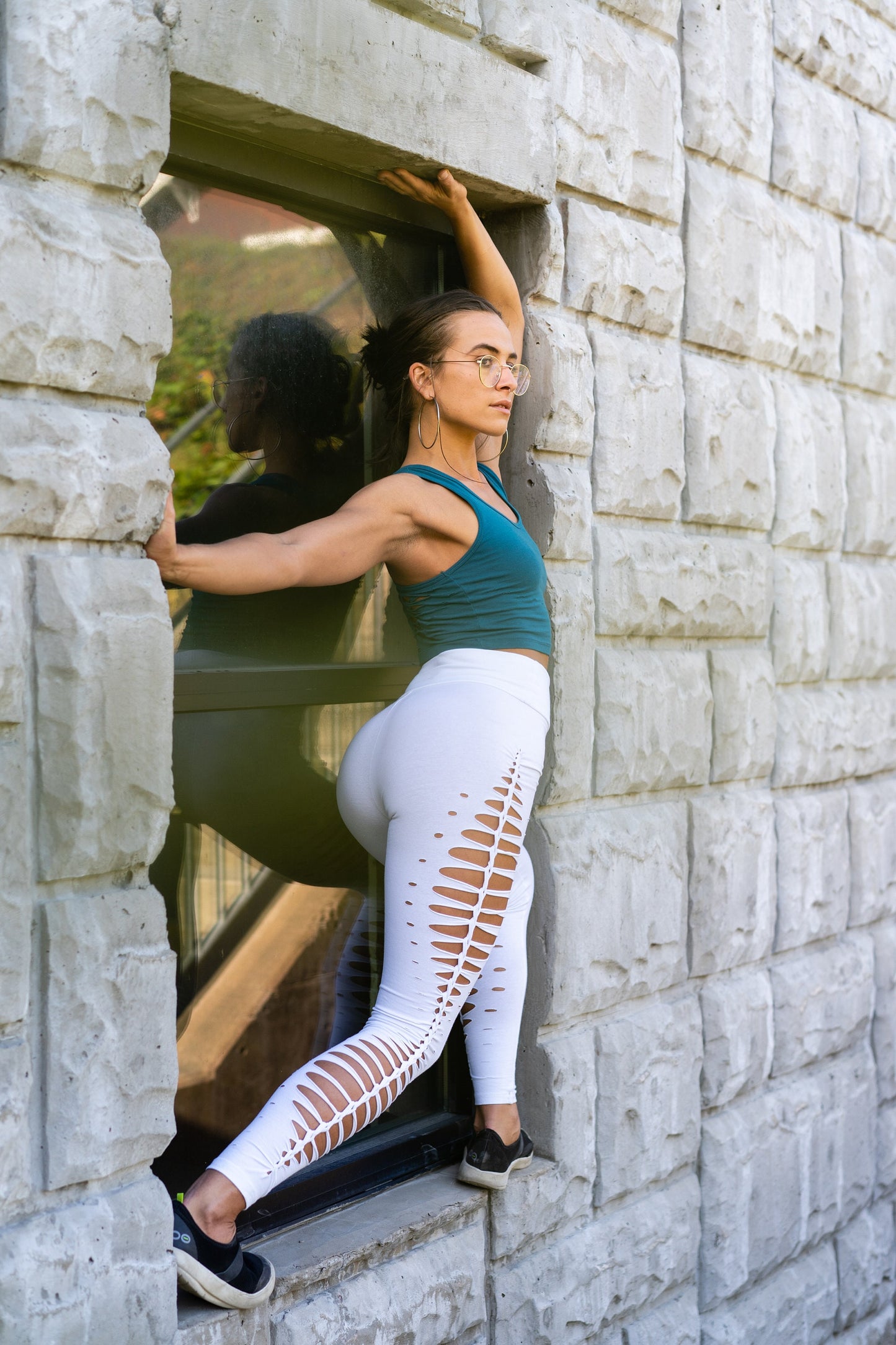 SET Shiva Braided Yoga Leggings and Top SET __etsy:1958598069