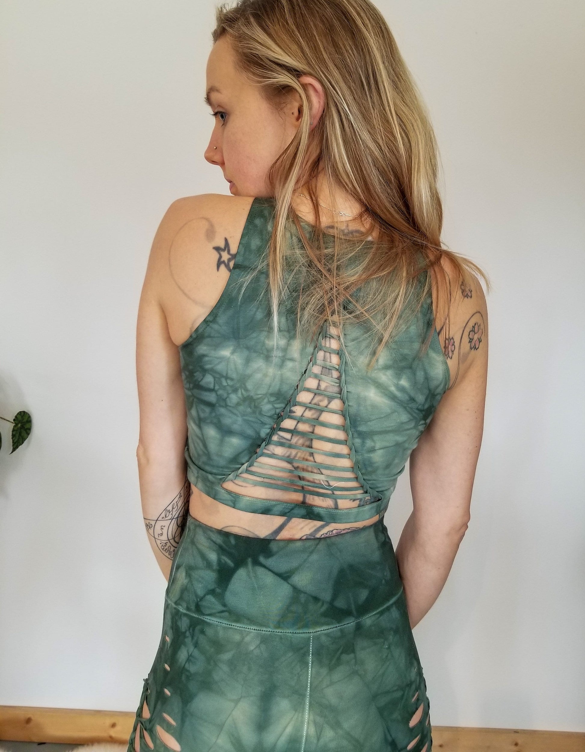 Sage Braided Crop Top