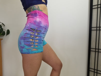 Cotton Candy Braided Shorts, Yoga, Festival, Dance, Hot Yoga, booty shorts