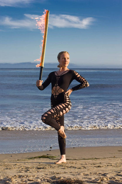 Enigma Braided Bodysuit Catsuit festival fire performer __etsy:3088642511