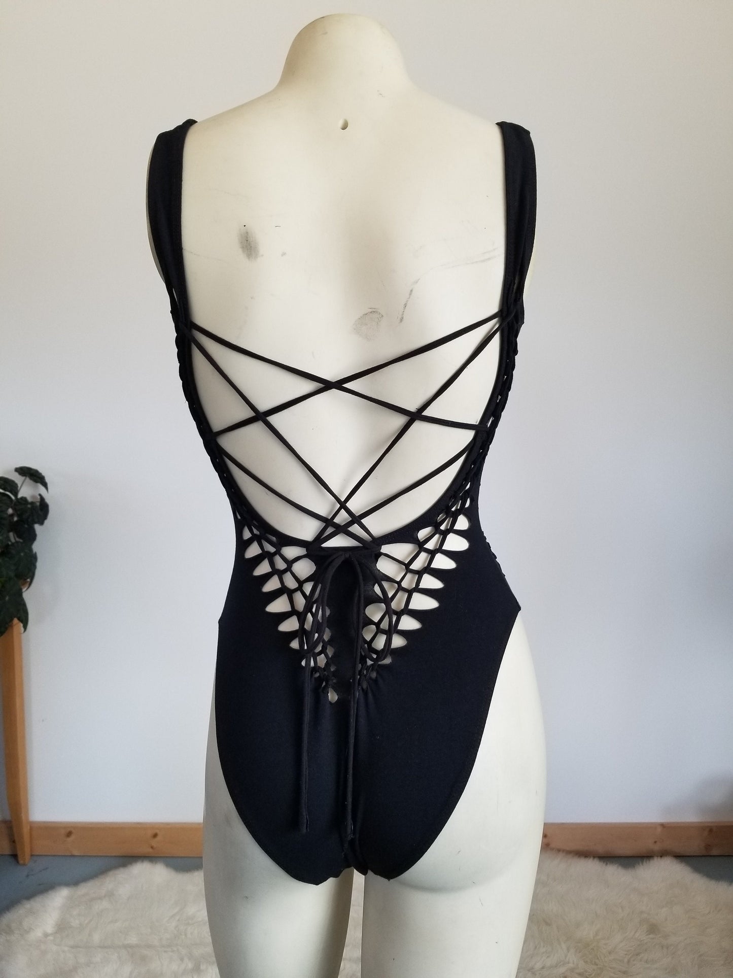 Awaken Braided bodysuit Yoga, Festival, dance, pole, hoop fashion, slit weave __etsy:3232490452