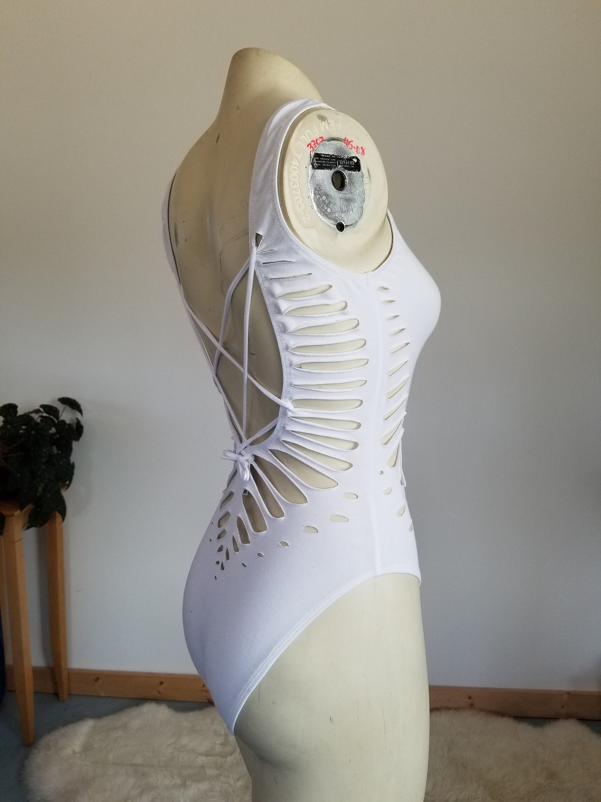 Awaken 2 Braided bodysuit Yoga, Festival, dance, pole, hoop fashion, slit weave __etsy:3232495638