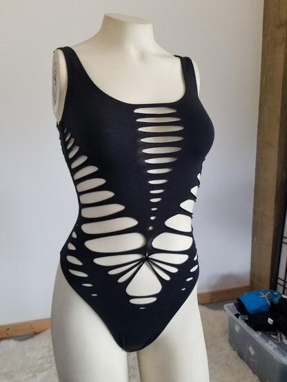 Awaken Braided bodysuit Yoga, Festival, dance, pole, hoop fashion, slit weave __etsy:3280183673