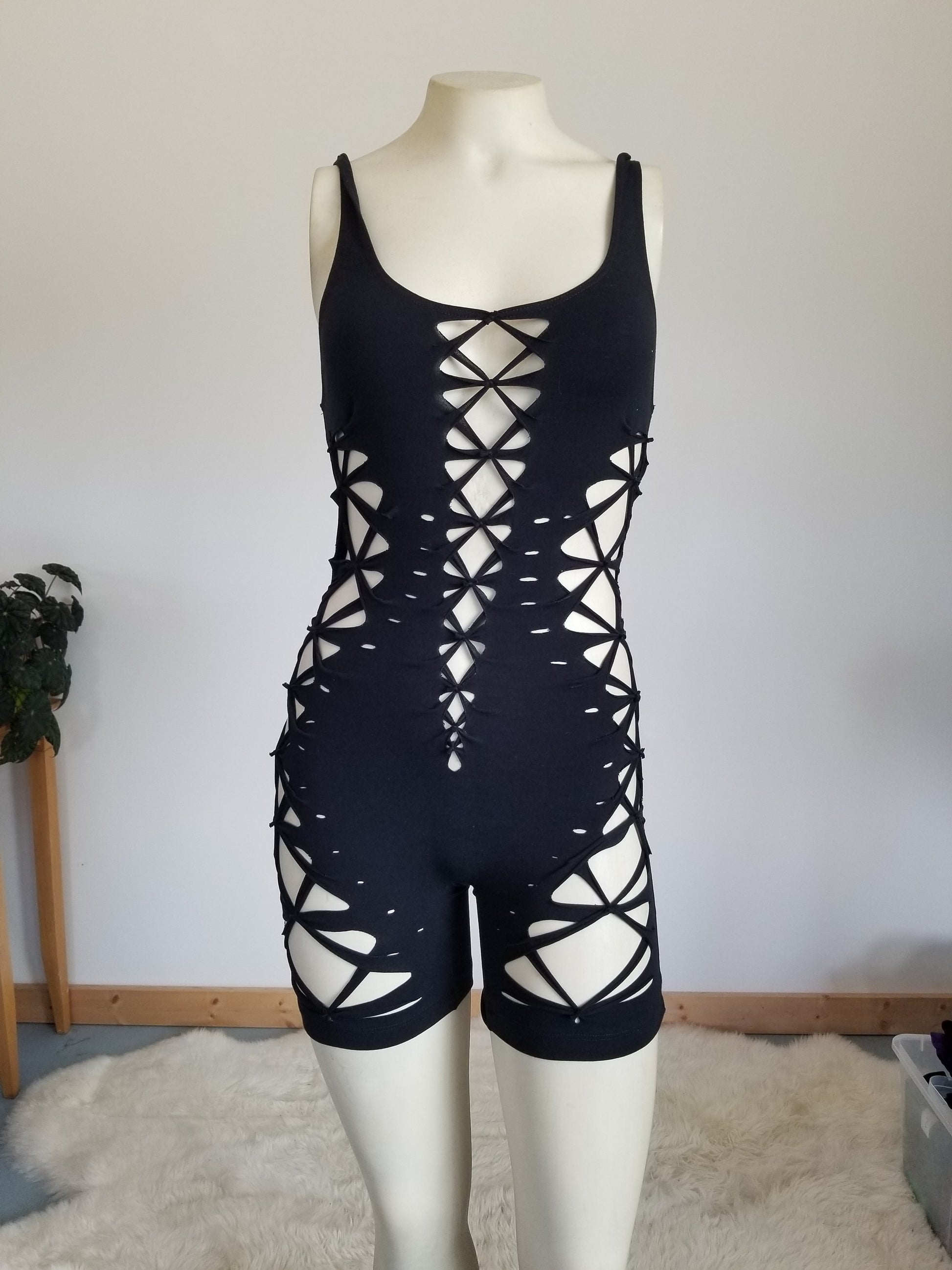 Evolve Braided Bodysuit/catsuit festival fire performer __etsy:3280191657