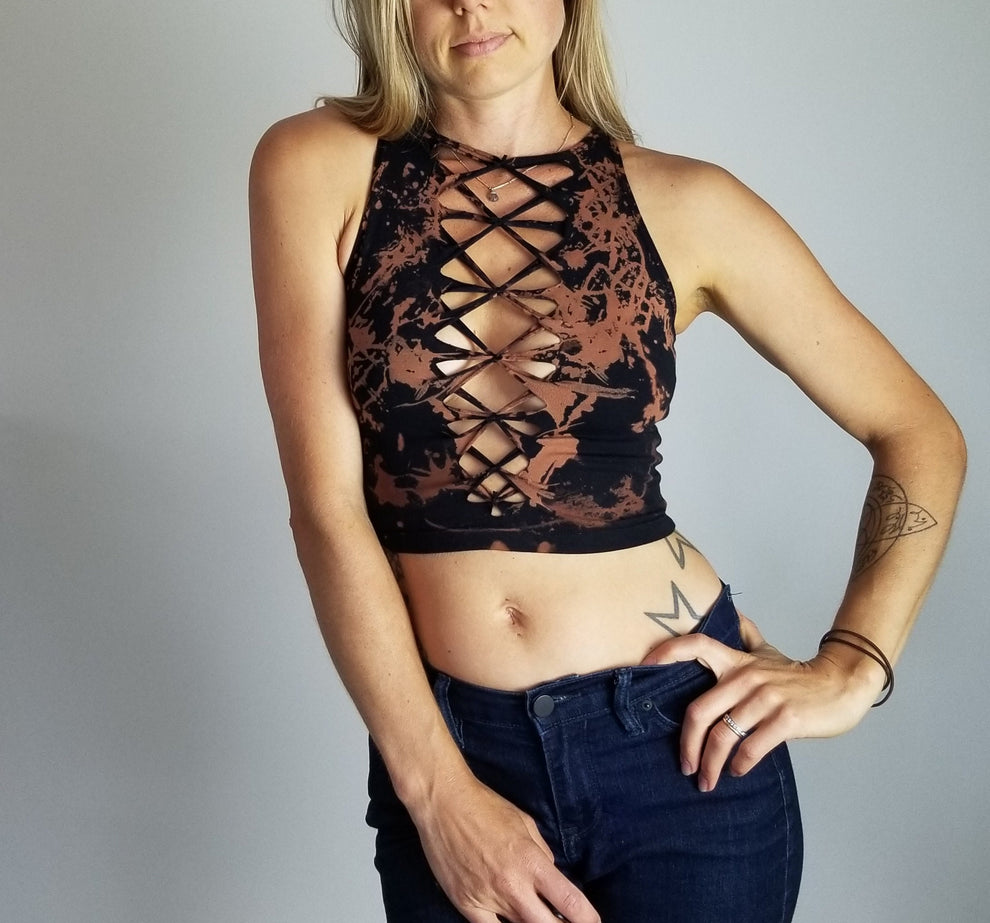 Wild Fire Braided Crop Tank Top