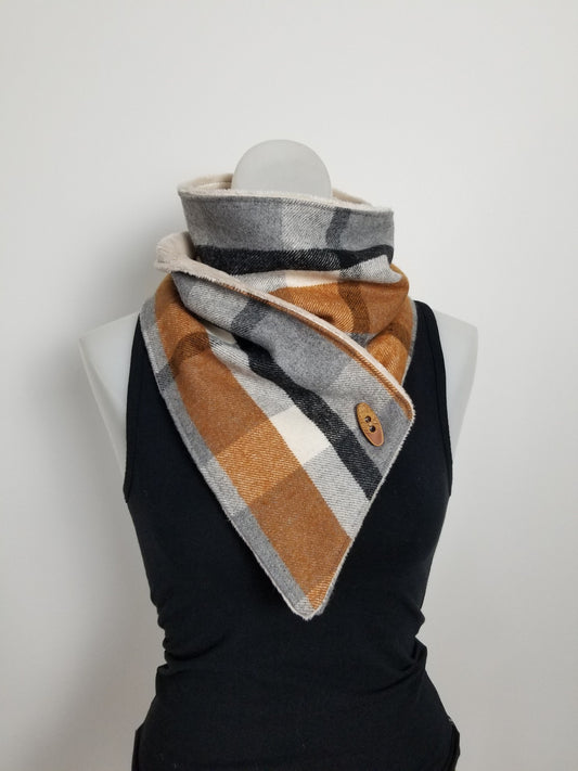 Plaid Adventure Scarf unisex scarf, gift for her, wrap scarf