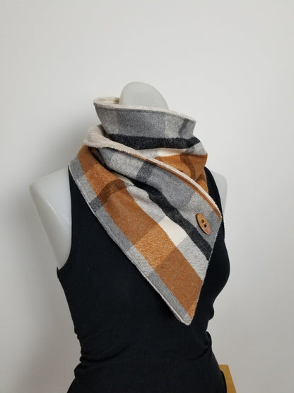 Plaid Adventure Scarf unisex scarf, gift for her, wrap scarf