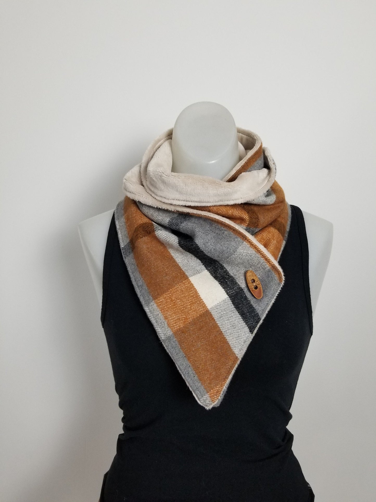 Plaid Adventure Scarf unisex scarf, gift for her, wrap scarf