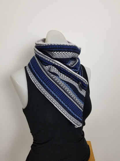 Braided Adventure Scarf unisex scarf, gift for her, wrap scarf