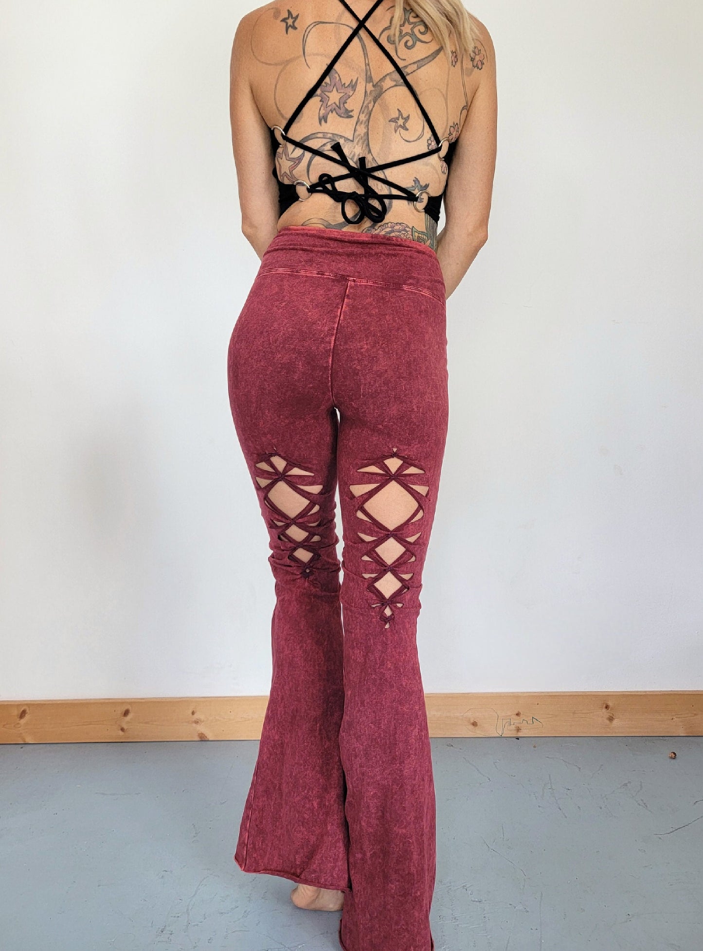 Cosmic Flares Yoga Pants, ripped pants, gift for her