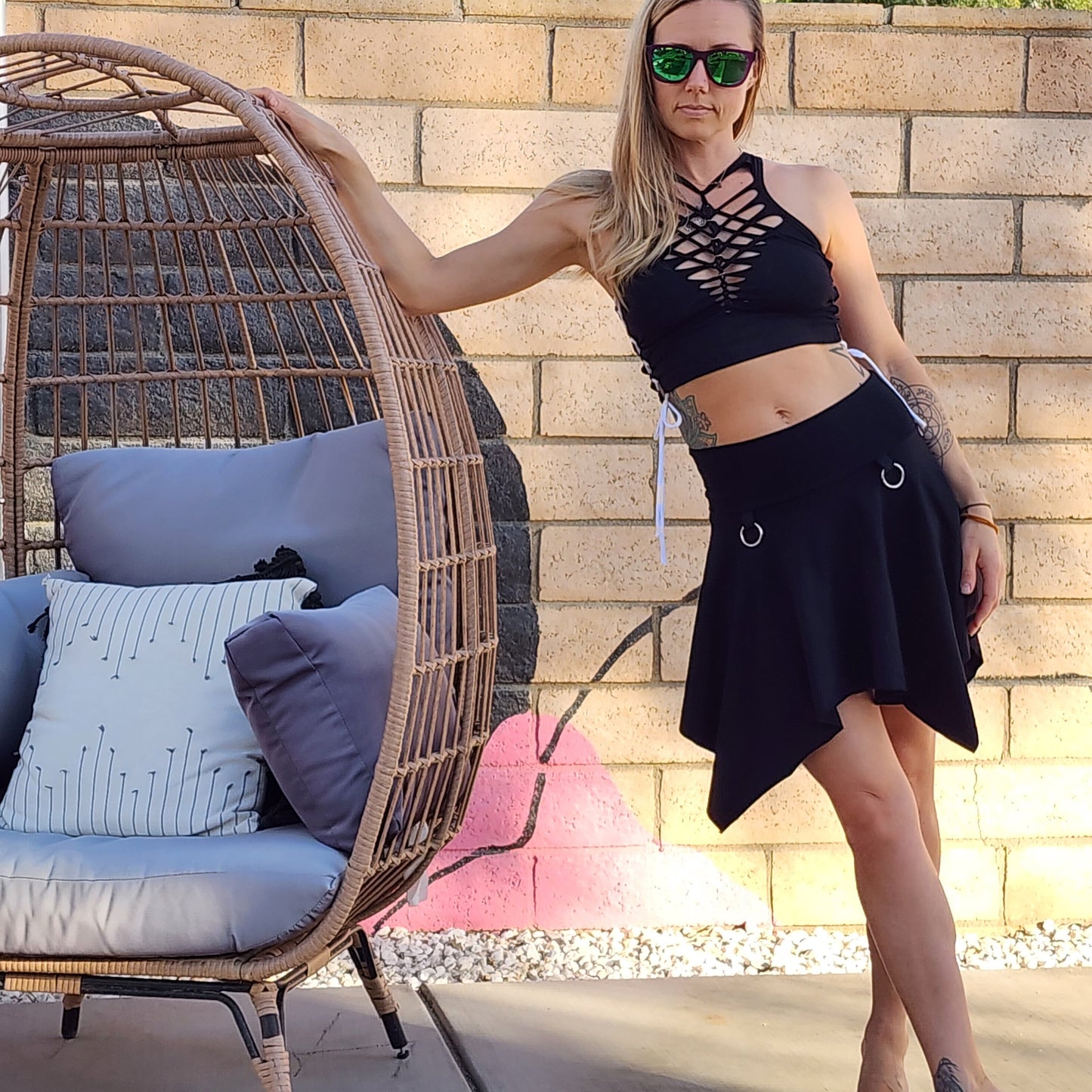Pixie skirt, festival clothing, hoop fashion, __etsy:5679433559