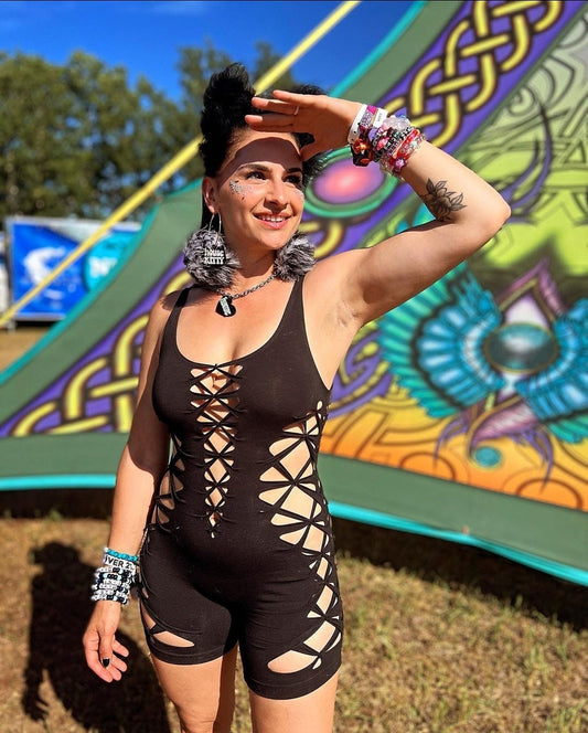Evolve Braided Bodysuit/catsuit festival fire performer