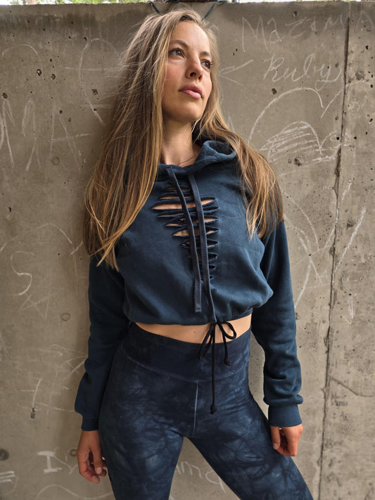 Tied Crop Hoodie womens hoodie, graphic hoodie